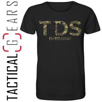 TACTICAL DEFENSE SYSTEM SEMINAR MEN´S T-SHIRT TDS OPERATOR SCHWARZ